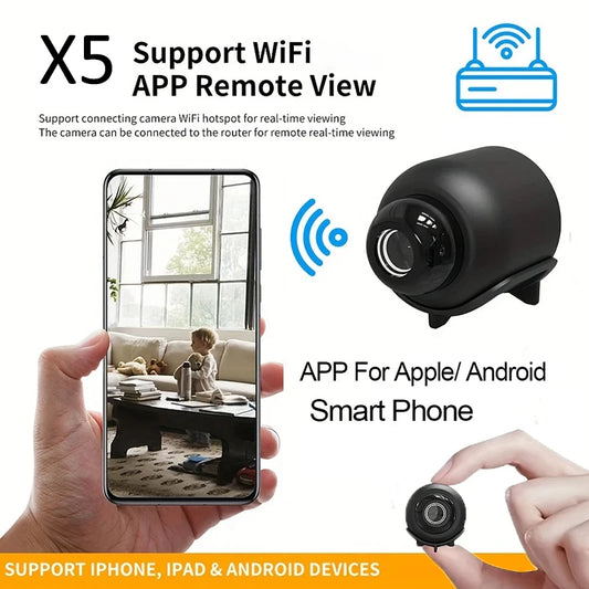 New X5 Camera Wireless 1080P Surveillance Security Video Cam Night Vision Motion Detect  Camcorder Mini Cam Monitor Smart Home